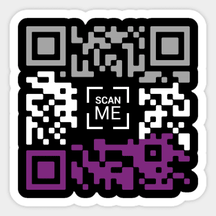 Asexual QR Code Sticker